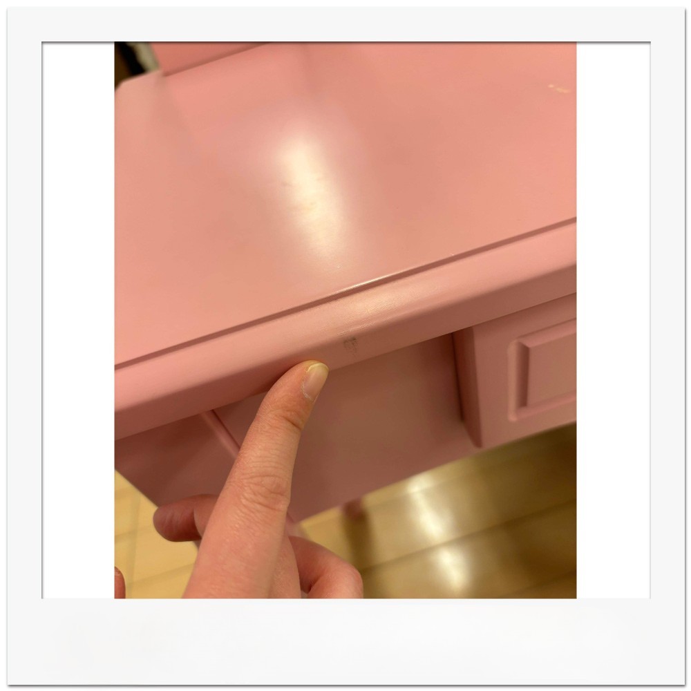 ドレッサー&スツールセット クシネ ピンク【なんごう店展示品】【現品