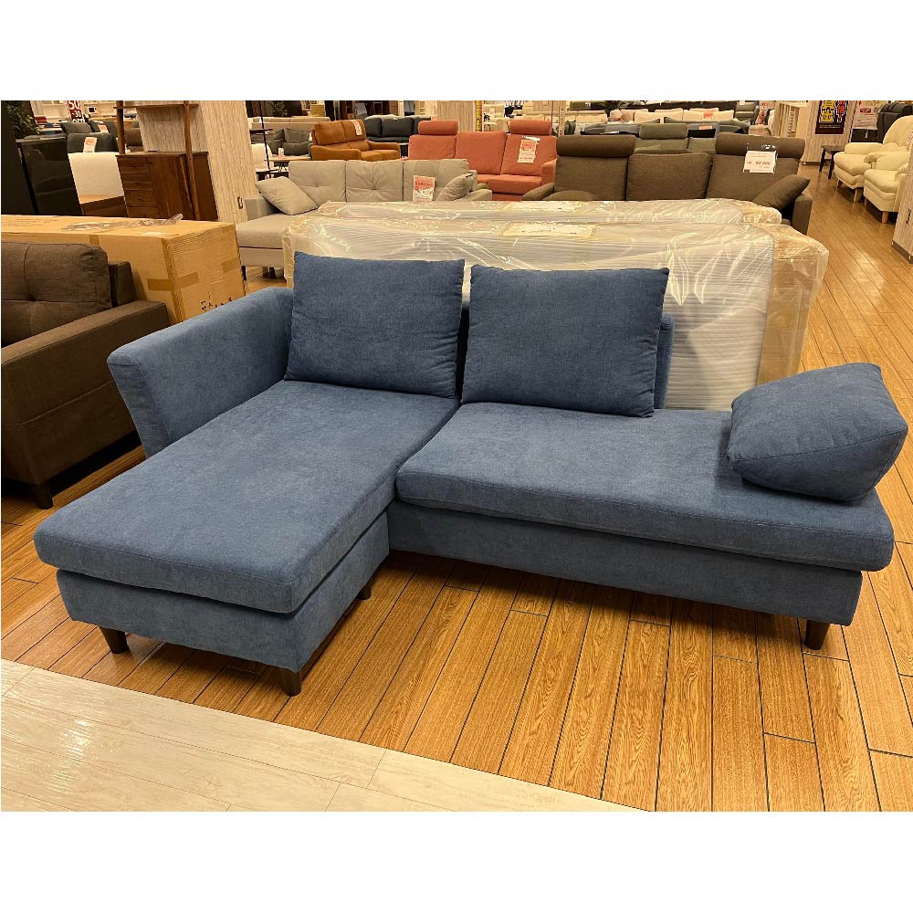 とびきりお洒落な本格3Pソファ（アイボリー）／㊳