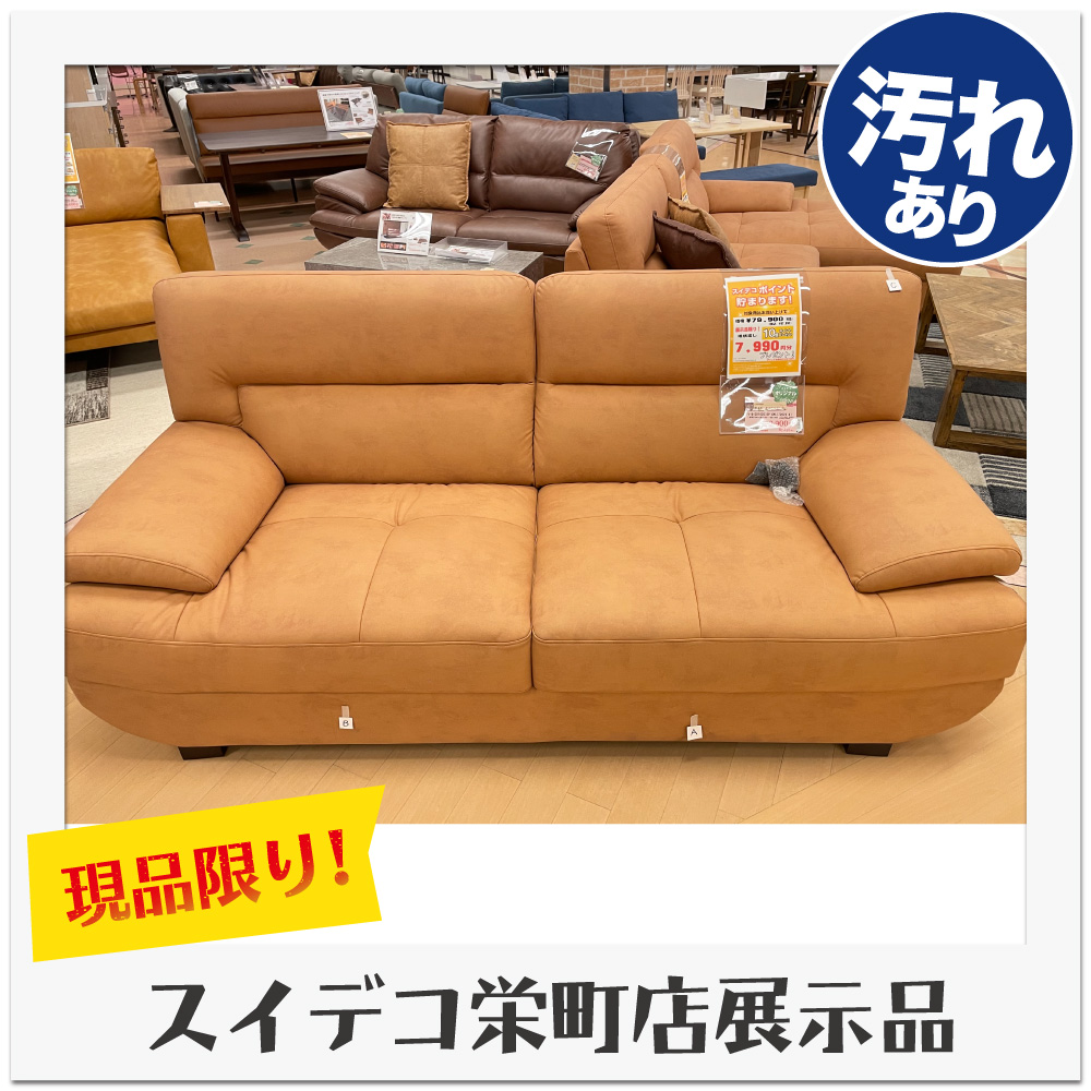 SOLD OUT】【7,990ポイント還元】3人掛けソファ リール(GD1020) CAM