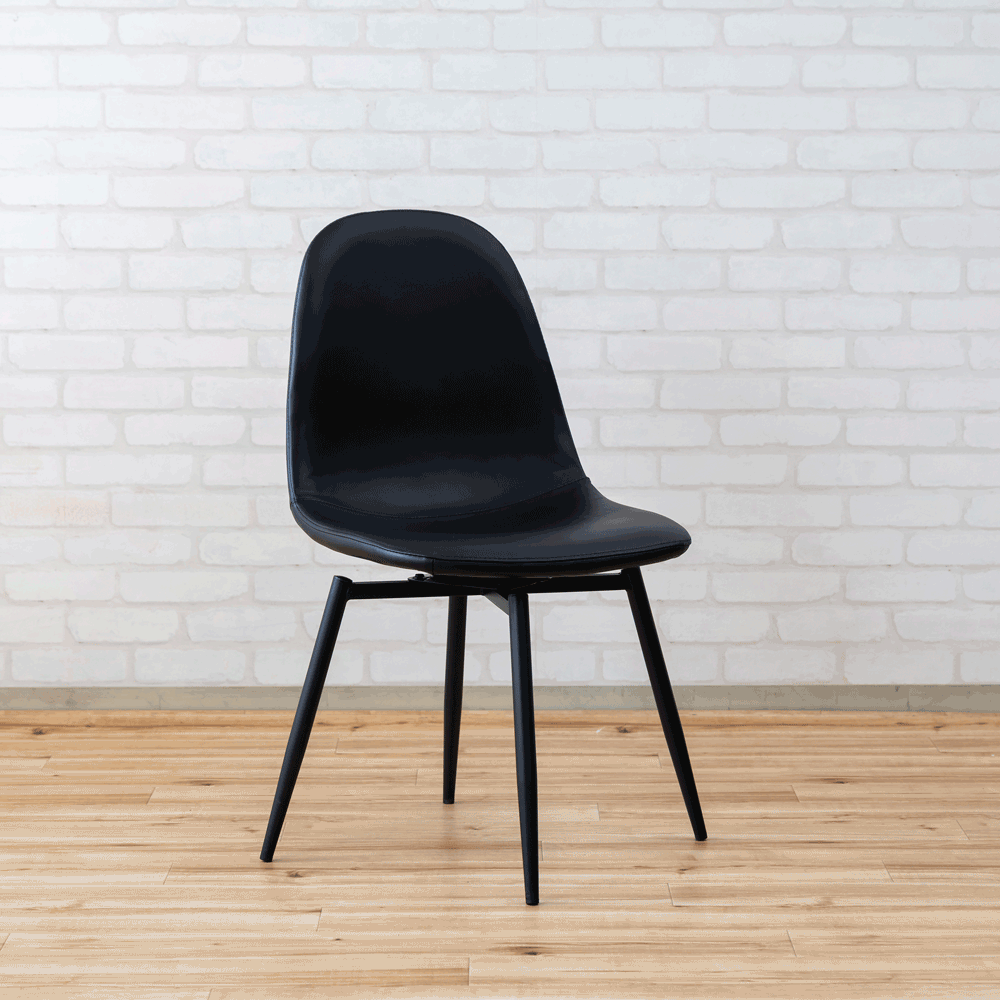 ダイニングチェア 180度回転 ブラック COCO 回転式ダイニングチェア ブラックのご購入はこちら | スイデコ